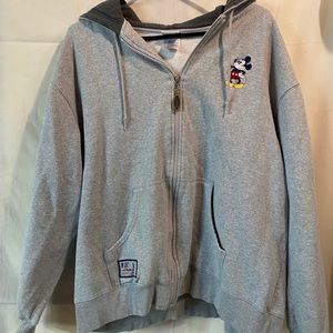 Gray Mickey Mouse zip up